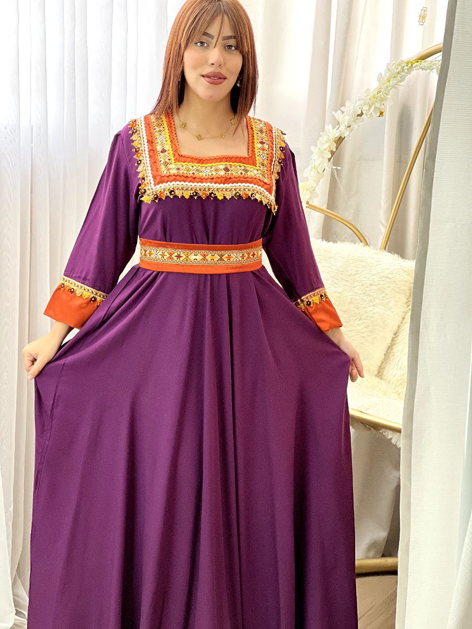 Robe Modéle Thiziri Mauve