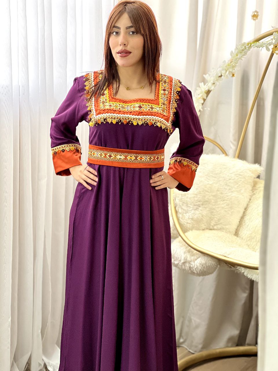 Robe Modéle Thiziri Mauve