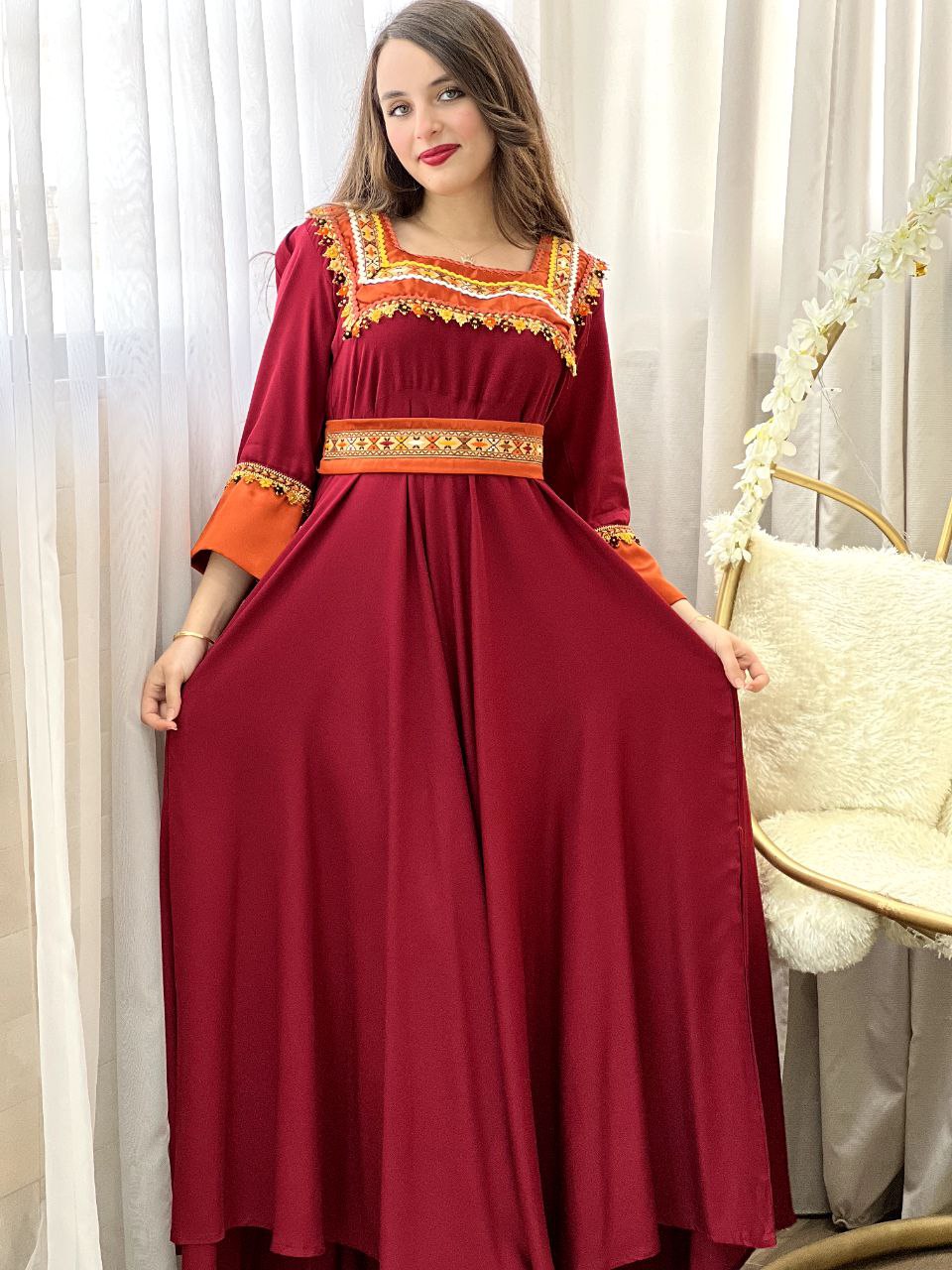 Robe Modéle Thiziri Rouge