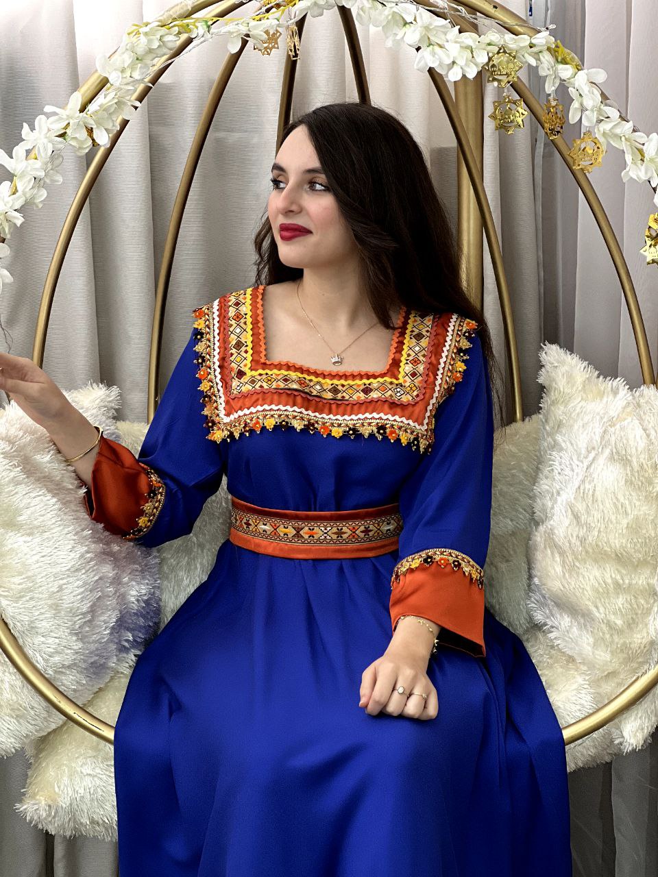 Robe Modéle Thiziri Bleu