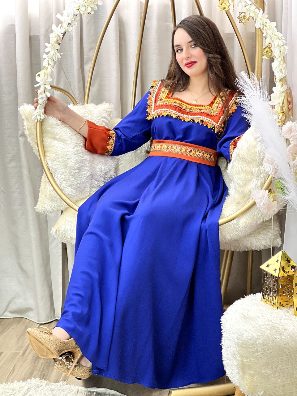 Robe Modéle Thiziri Bleu